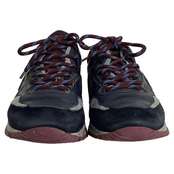 Lanvin Runners DS Sneakers in Blue Suede and Leather